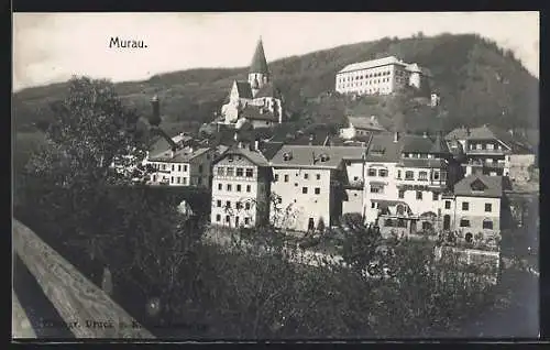 AK Murau, Teilansicht mit Kirche