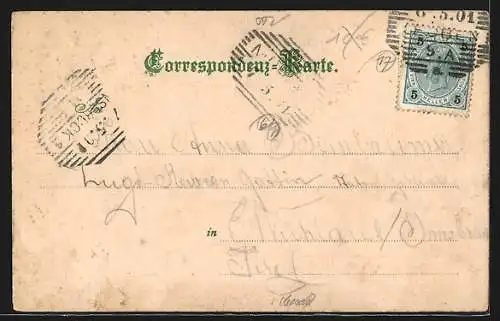 AK Bruck a. d. Mur, Teilansicht mit Kirche