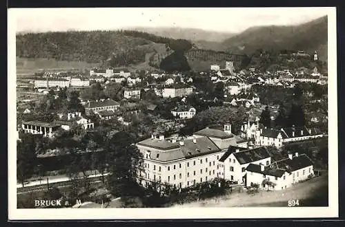 AK Bruck a. M., Teilansicht mit Kirche