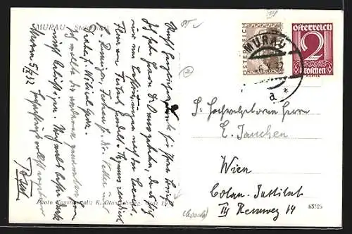 AK Murau /Steiermark, Teilansicht mit Kirche