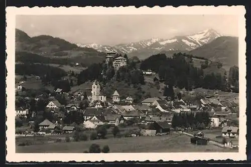 AK Neumarkt /Stmk., Teilansicht mit Tauern
