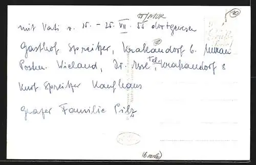 AK Krakaudorf /Stmk., Ortspartie gegen Preber und Dockneralm