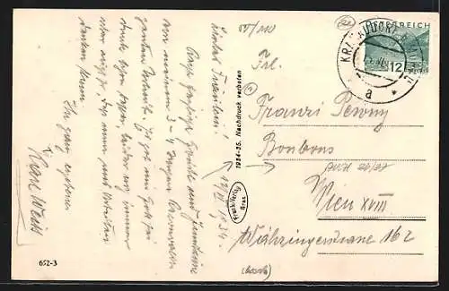 AK Krakaudorf, Ortspartie mit Preber und Dokneralpe