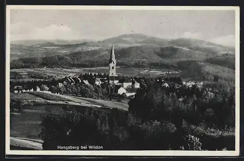 AK Hengsberg bei Wildon, Teilansicht mit Kirche
