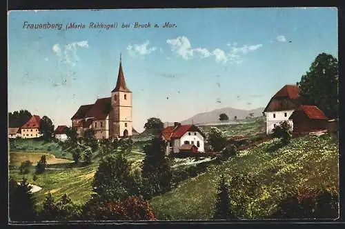 AK Frauenberg bei Bruck /Mur, Maria Rehkogel, Panorama mit Kirche