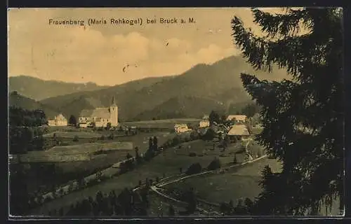 AK Frauenberg bei Bruck /Mur, Maria Rehkogel, Panorama aus der Vogelschau