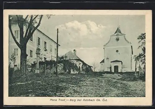 AK Maria Trost bei Rohrbach, Ortsansicht mit Kirche