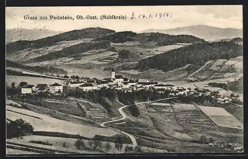 AK Peilstein, Gesamtansicht mit Gebirge