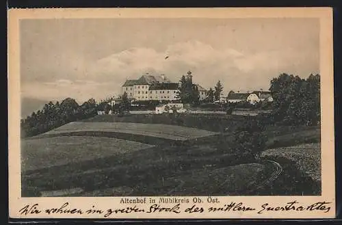 AK Altenhof /Mühlkreis, Ortsansicht mit Feldern