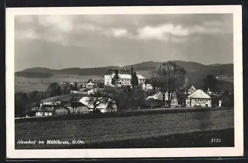 AK Altenhof /Mühlkreis, Totalansicht mit Bergpanorama