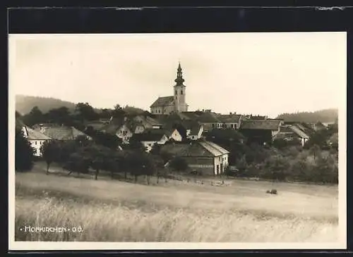 AK Hofkirchen, Totalansicht mit Blick zur Kirche