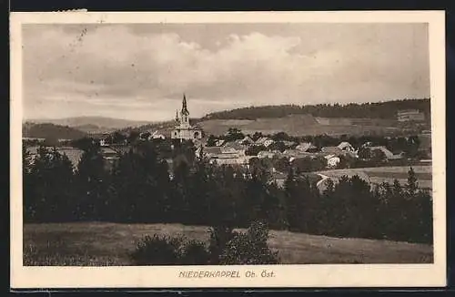 AK Niederkappel, Panoramaansicht mit Umgebung