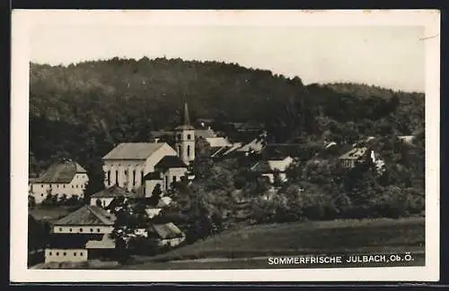 AK Julbach, Ortsansicht mit Kirche