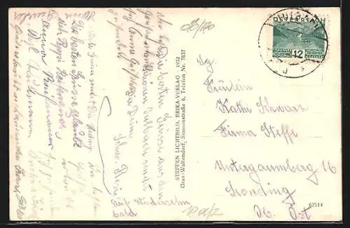 AK Julbach, Ortsansicht mit Kirche