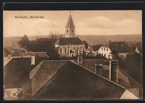 AK Kleinzell /Mühlkreis, Teilansicht mit Kirche