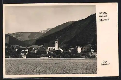 AK Molln, Panorama mit Gipfelblick