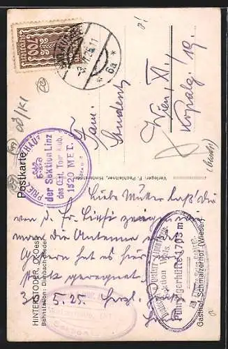 Künstler-AK Franz Jung-Ilsenheim: Der Gasthof Schmalzerhof (Wieser)