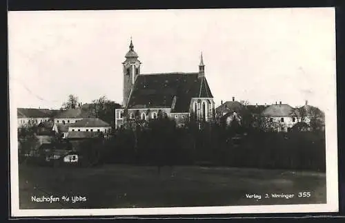 AK Neuhofen a / d. Ybbs, Teilansicht mit Kirche