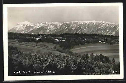 AK Penk /N.-D., Panorama mit Bergen