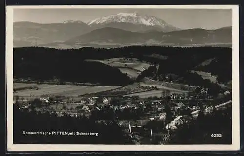 AK Pitten, Teilansicht mit Schneeberg