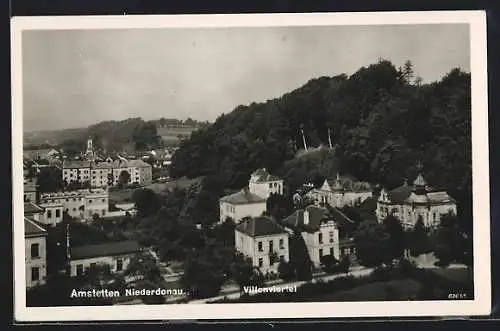 AK Amstetten /Niederdonau, Villenviertel