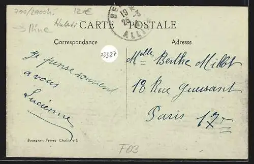 AK Montvicq, Vue Générale des Bourdignas