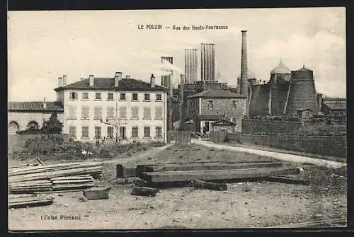 AK Le Pouzin, Les Hauts-Fourneaux, Hochöfen