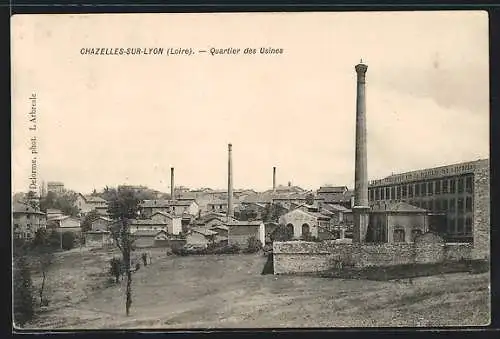 AK Chazelles-sur-Lyon, Quartier des Usines