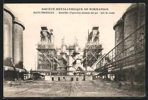 AK Mondeville, Société Métallurgique de Normandie, Bouteilles d`éuration primaire des gaz, Aire de coutée