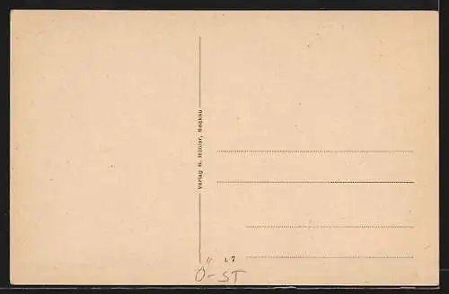 AK Seckau, Oberer Markt mit Gedenkstätte