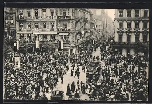 AK Berlin, Hotel Bauer Unter den Linden Ecke Friedrichstrasse