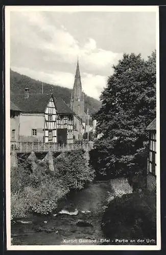 AK Gemünd /Eifel, Partie an der Urft