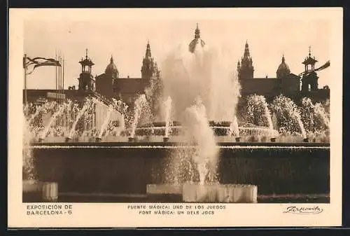 AK Barcelona, Exposicion, Fuente Magica