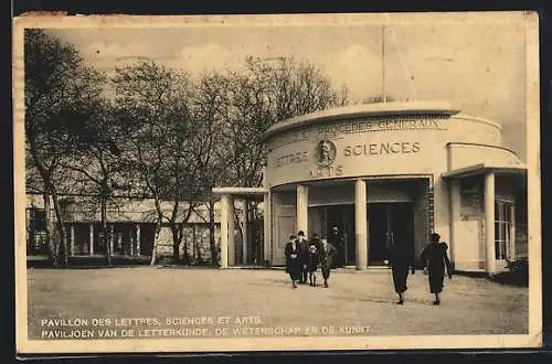 AK Bruxelles, Exposition 1935, Pavillon des Lettres, Sciences et Arts