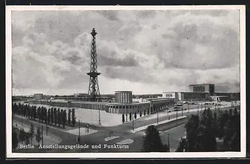 AK Berlin-Charlottenburg, Ausstellungsgelände und Funkturm