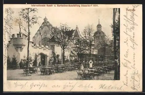 AK Düsseldorf, Internationale Kunst- u. Gartenbau-Ausstellung 1904, Festhalle