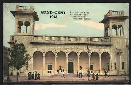 AK Gand, Ausstellung 1913, Italienischer Pavillon