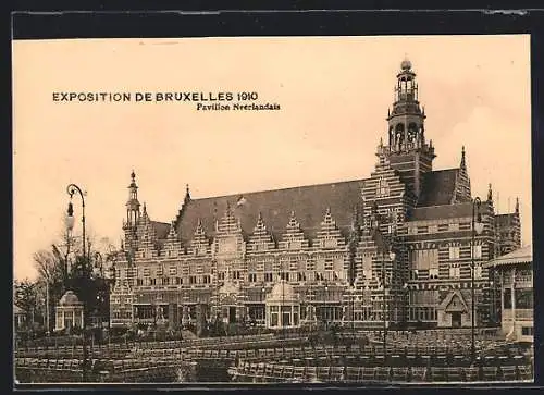 AK Bruxelles, Exposition 1910, Pavillon Neerlandais