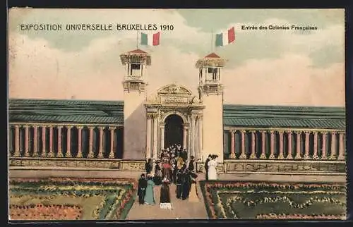 AK Bruxelles, Exposition Universelle 1910, Entrée des Colonies Francaises