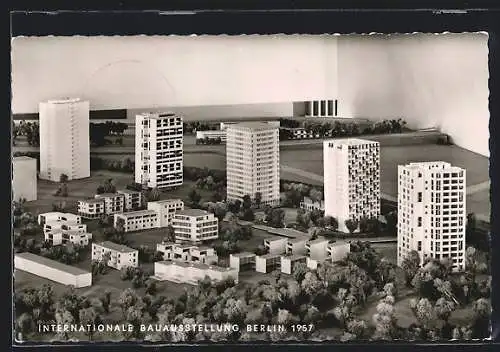 AK Berlin, Internationale Bauaustellung 1957, Hochhäuser im Hansaviertel