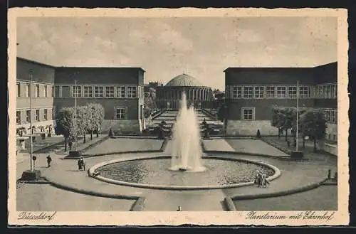 AK Düsseldorf, Planetarium mit Ehrenhof