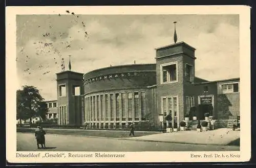 AK Düsseldorf, Grosse Ausstellung 1926, Gesolei, Restaurant Rheinterrasse