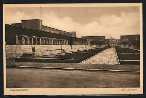 AK Düsseldorf, Ausstellung, Ehrenhof