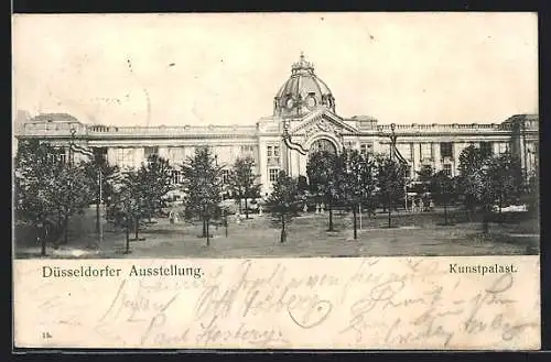 AK Düsseldorf, Düsseldorfer Ausstellung, Kunstpalast