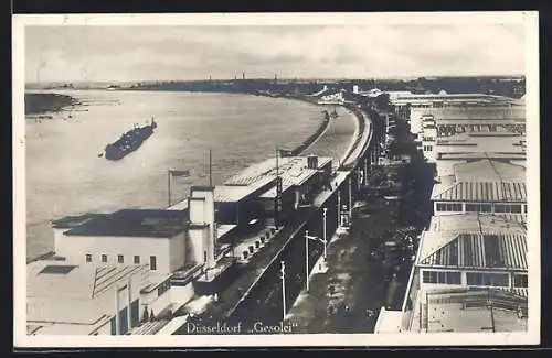 AK Düsseldorf, Ausstellung Gesolei aus der Vogelschau