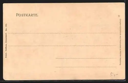 AK Düsseldorf, Gewerbe-und Industrie-Ausstellung 1902, Bau der königlichen Eisenbahndirektion