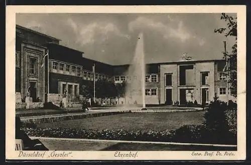 AK Düsseldorf, Ausstellung Gesolei, Ehrenhof