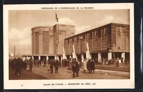 AK Liége, Exposition de Liége 1930, Palais de l`Italie
