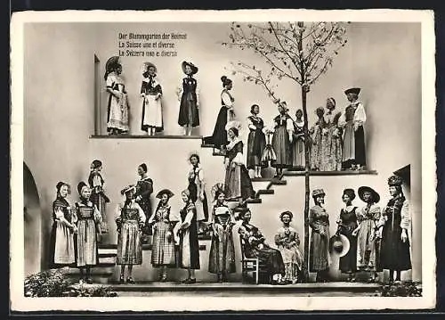 AK Zürich, Schweizerische Landesausstellung 1939, Trachtengruppe