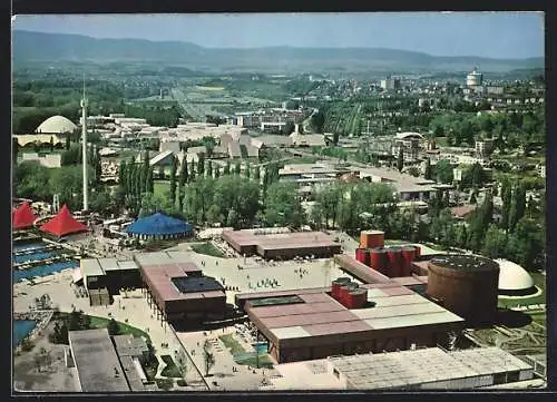 AK Lausanne, Exposition nationale suisse 1964, Vue aérienne du secteur Art de Vivre
